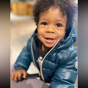 Moncler Infant Green Puffer Jacket